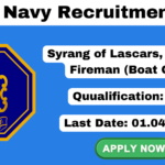 Indian Navy Recruitment 2025 Apply 327 Lascar Jobs Indian Navy Recruitment 2025