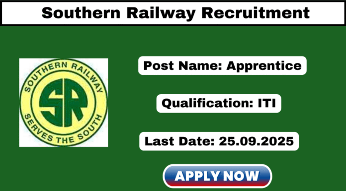 Southern Railway Recruitment 2025