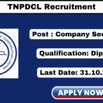 TNPDCL Recruitment 2025 Apply Company Secretary Jobs TNPDCL Recruitment 2025
