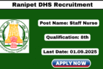 Ranipet DHS Recruitment 2025