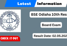 BSE Odisha 10th result 2025