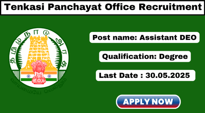 Tenkasi District Panchayat Office Recruitment 2025