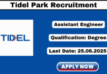 Tidel Park Recruitment 2025