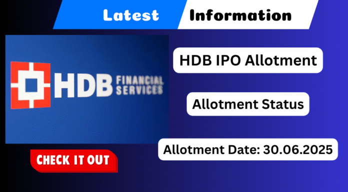 HDB IPO Allotment Status