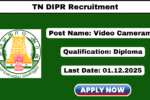 TN DIPR Recruitment 2025
