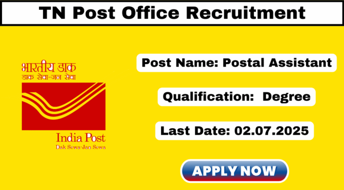 TN Postal Circle Recruitment 2025
