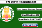 TN DIPR Recruitment 2025