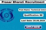Prasar Bharati Recruitment 2025