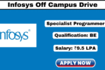 Infosys Off Campus Drive 2025