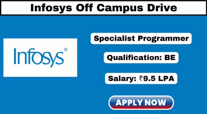Infosys Off Campus Drive 2025