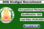 DHS Dindigul Recruitment 2025 Apply Multi Purpose Hospital Worker Jobs