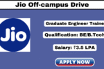 Reliance Jio Off Campus Drive 2025 Apply Now