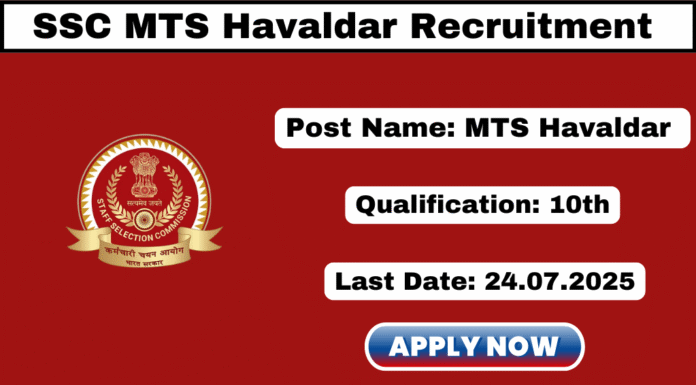 SSC MTS Havaldar Recruitment 2025