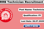 RRB Technician Recruitment 2025 Apply 6238 Technician Jobs