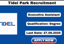 Tidel Park Recruitment 2025