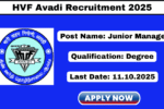 HVF Avadi Recruitment 2025