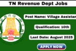 TN Village Assistant Recruitment 2025 Apply 2299 Grama Uthaviyalar Jobs