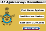 IAF Agniveervayu Intake 022026 Recruitment 2025 Apply Now