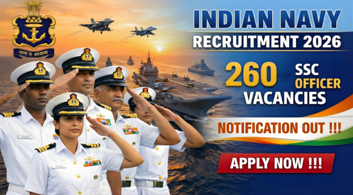 Indian Navy SSC Officer Recruitment 2026 Indian Navy SSC Officer Recruitment 2026