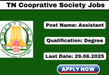 Tamil Nadu Cooperative Bank Recruitment 2025