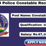 TNUSRB PC Recruitment 2025: Apply 3665 Police Constable Jobs TNUSRB PC Recruitment 2025