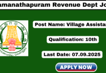 Ramanathapuram Village Assistant Recruitment 2025