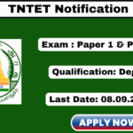 TNTET Notification 2025 Apply Paper 1 and Paper 2 Exams TNTET Notification 2025 Apply Paper 1 and Paper 2 Exams