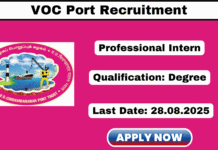 VOC Port Authority Recruitment 2025
