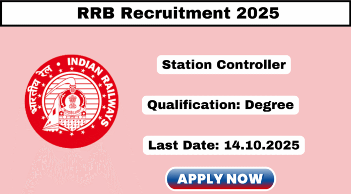 RRB Section Controller Recruitment 2025