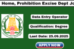 TN Home Prohibition and Excise Department Recruitment 2025