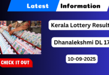 Kerala Lottery Today Result 10.09.2025