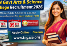 TN Govt Arts & Science College Recruitment 2026 Apply 426 Guest Lecturer Jobs TN Govt Arts & Science College Recruitment 2026