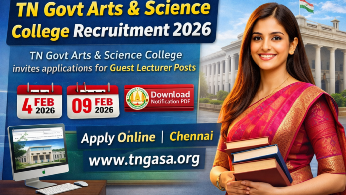 TN Govt Arts & Science College Recruitment 2026 TN Govt Arts & Science College Recruitment 2026