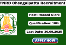 TNRD Chengalpattu Recruitment 2025