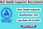 NLC Health Inspector Recruitment 2025