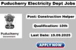 Puducherry Electricity Dept Recruitment 2025