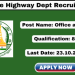 Vellore Highway Dept Recruitment 2025 Apply Office Assistant Jobs Vellore Highway Dept Recruitment 2025