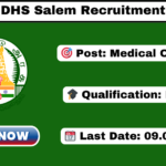 DHS Salem Recruitment 2026 Apply 04 Medical Officer Posts DHS Salem Recruitment 2026