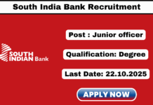 South Indian Bank Recruitment 2025