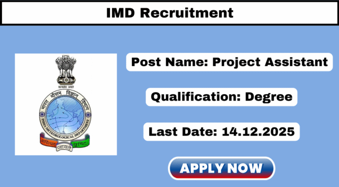 IMD Recruitment 2025