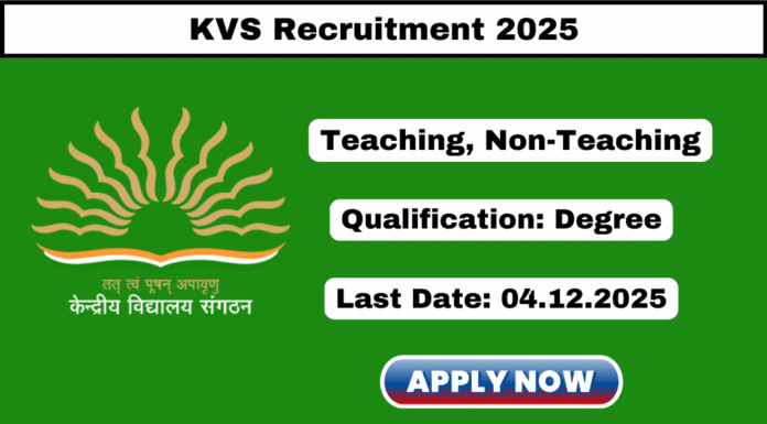 KVS Recruitment 2025