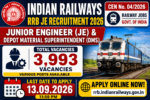 RRB JE Recruitment 2026