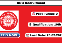 RRB Group D Recruitment 2026 Apply 22000 Vacancies! RRB Group D Recruitment 2026