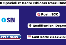 SBI Specialist Cadre Officers Recruitment 2025 Apply 996 Vacancies SBI Specialist Cadre Officers Recruitment