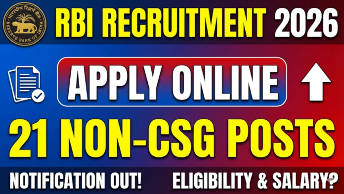 RBI Recruitment 2026 RBI Recruitment 2026