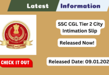 SSC CGL Tier 2 City Intimation Slip 2026: Exam Date, City Intimation Slip & Admit Card SSC CGL Tier 2 City Intimation Slip 2026