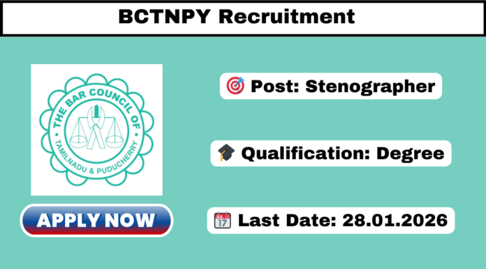 BCTNPY Recruitment 2026 BCTNPY Recruitment 2026
