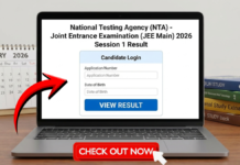 NTA JEE Mains Session 1 Result 2026 Released Check at jeemain.nta.nic.in NTA JEE Mains Session 1 Result 2026