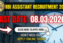 RBI Assistant Recruitment 2026 Apply 650 Vacancies RBI Assistant Recruitment 2026
