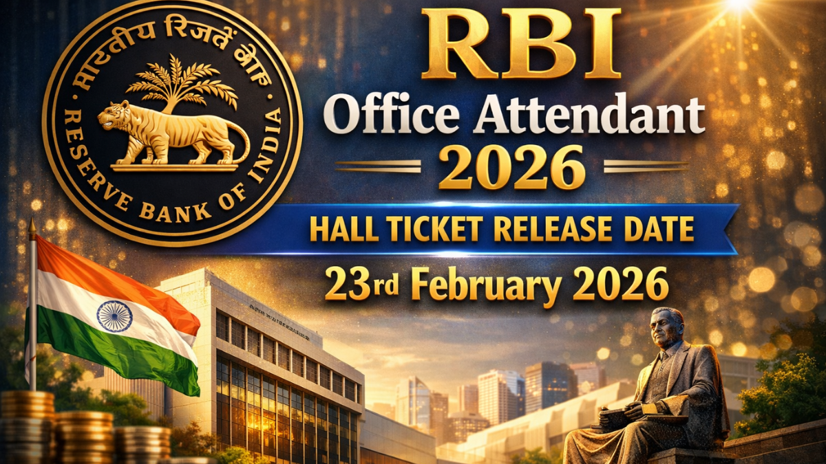 RBI Office Attendant 2026 Hall Ticket
